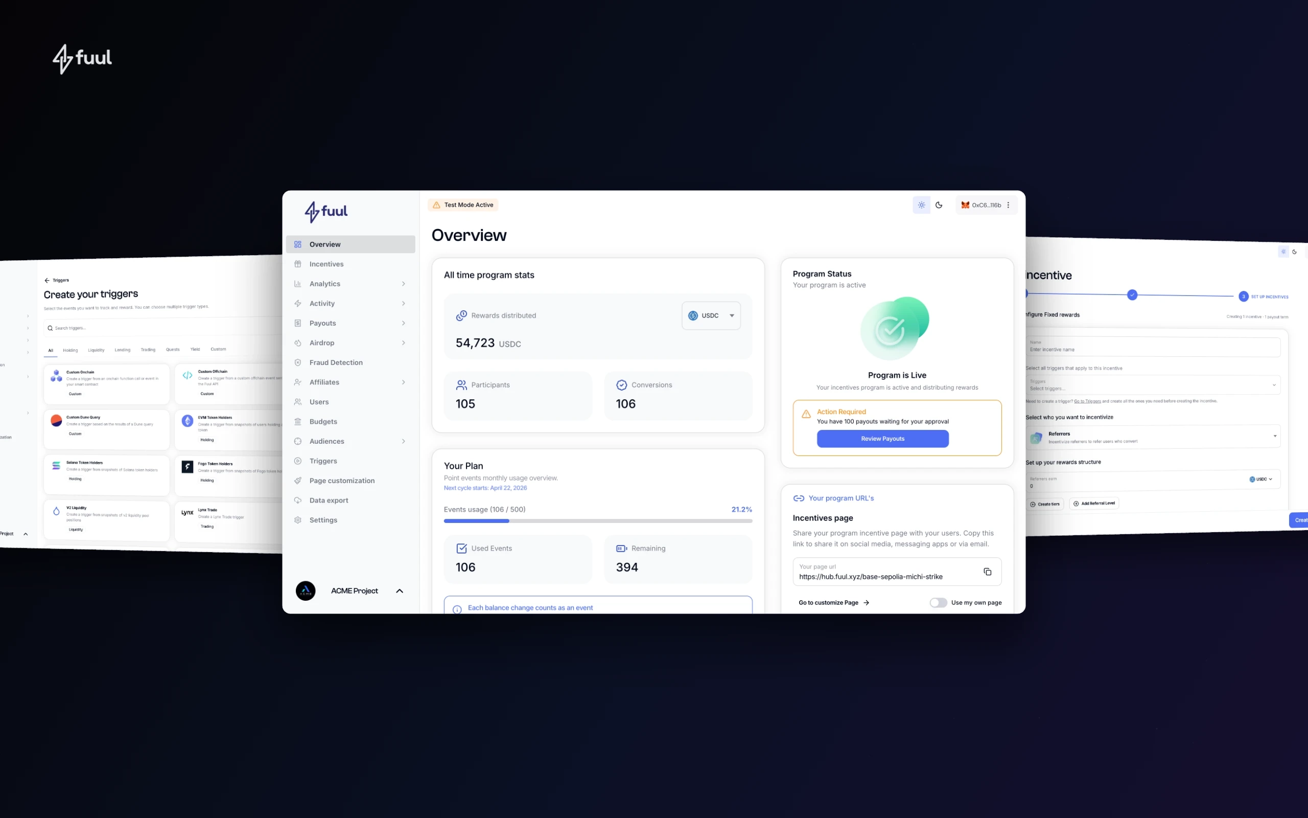 Fuul Webapp — cover screenshot